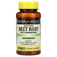 Mason Natural, Beet Root with Magnesium, 100 Tablets