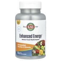 KAL, Enhanced Energy®, мультивитамины из цельных продуктов, без железа, 90 растительных таблеток