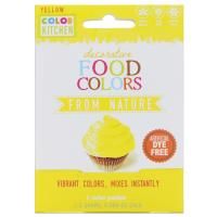 ColorKitchen, Decorative Food Colors, From Nature, Yellow, 1 Color Packet, 0.088 oz (2.5 g)
