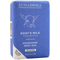 Sunaroma, Кусковое мыло с козьим молоком - Питательный 8 унций