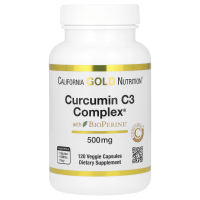 California Gold Nutrition, Curcumin C3 Complex с экстрактом BioPerine, 500 мг, 120 капсул