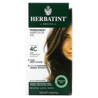 Herbatint, Стойкий растительный гель-краска для волос, 4C, пепельный каштан, 4,56 жидких унций (135 мл)