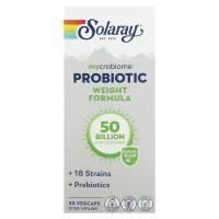 Solaray, Mycrobiome Probiotic Weight Formula, 50 Billion, 30 Enteric VegCaps