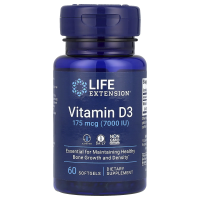 Life Extension, Витамин D3, 7000 МЕ, 60 гелевых капсул