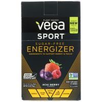 Vega, Спорт, энергетик без сахара, ягода асаи, 30 упаковок, по 0,11 унции (3,2 г) каждая