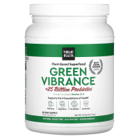 Vibrant Health, Green Vibrance +25 млрд пробиотиков, версия 17.0, 35,27 унц. (1 кг)