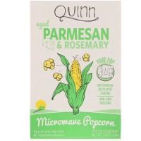 Quinn Popcorn, Попкорн для микроволновой печи, пармезан и розмарин, 2 пакетика, по 3,5 унции (100 г) каждый