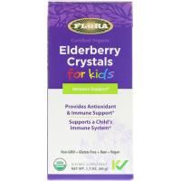 Flora, Certified Organic, Elderberry Crystals for Kids, 1.7 oz (50 g)