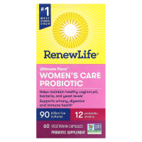 Renew Life, Пробиотик Ultimate Flora Women's Care 90 миллиардов 60 вег капсул