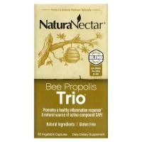 NaturaNectar, Bee Propolis Trio, 60 вегетарианских капсул