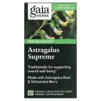 Gaia Herbs, DailyWellness, астрагал, 60 вегетарианских жидких фито-капсул