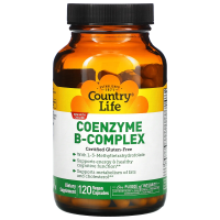 Country Life, Coenzyme B-Complex, 120 веганскиx капсул
