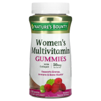 Nature's Bounty, Жевательные таблетки-мультивитамин для женщин, со вкусом малины, 50 мг, 90 жевательных таблеток