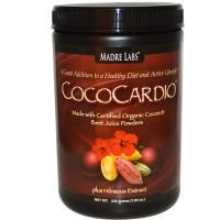 Madre Labs, CocoCardio, Сертифициаронный орагнический порошок какао и сока свеклы, с экстрактом гибискуса, 7.93 oz. (225 g)