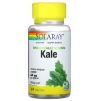 Solaray, органически выращенная кудрявая капуста, 440 мг, 100 вегетарианских капсул