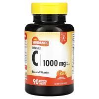 Sundance Vitamins, жевательный витамин C, натуральный апельсин, 1000 мг, 90 жевательных таблеток (500 мг в 1 таблетке)