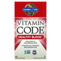 Garden of Life, Vitamin Code, для здоровья крови, 60 растительных капсул