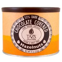 Taza Chocolate, Органический темный шоколад 55% жернового помола, фундук в шоколаде, 226 г (8 унций)