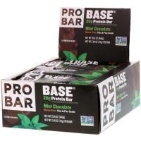 Pro Bar, Base, Protein Bar, Mint Chocolate, 12 Bars, 2.46 oz (70 g) Each