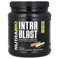 NutraBio Labs, Intra Blast, заряд аминокислот для восстановления после тренировки, клубника с лимоном, 740 г