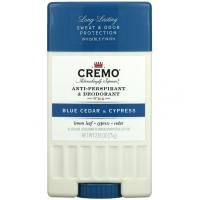 Cremo, Anti-Perspirant & Deodorant, No.04, Blue Cedar & Cypress, 2.65 oz (75 g)