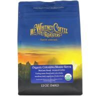 Mt. Whitney Coffee Roasters, Органический кофе, Колумбия Монте Сиерра, Молотый кофе средней степени обжарки, 12 унц. (340 г)
