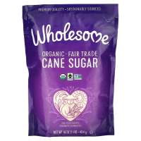 Wholesome Sweeteners, Inc., Органический сахар, Выпаренный тростниковый сахар, 16 унций (454 г)
