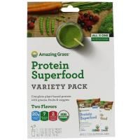 Amazing Grass, Protein Superfood Variety Pack, Two Flavors, Chocolate Peanut Butter & Pure Vanilla