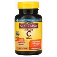 Nature Made, Жевательный витамин C, 500 мг, 60 таблеток