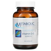 Metabolic Maintenance, Витамин D-3, 5,000 МЕ, 90 капсул