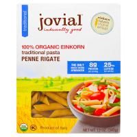 Jovial, Органическая традиционная паста (макаронные изделия) из пшеницы-однозернянки, пенне ригате, 12 унций (340 г)