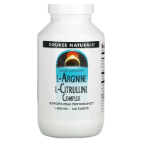 Source Naturals, Комплекс L-аргинина L-цитруллина, 1000 мг, 240 таблеток