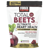 Force Factor, Total Beets® с коэнзимом Q10, гранат, 60 жевательных таблеток из суперфуда