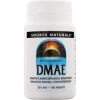 Source Naturals, DMAE (351 мг) 100 таблеток