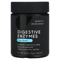 Sports Research, Digestive Enzymes, Plant-Based, 90 Veggie Capsules