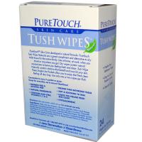 PureTouch Skin Care, Натуральные влажные туалетные салфетки, 24 отдельных пакетика