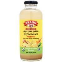 Bragg, Органический освежающий напиток с яблочным уксусом Имбирь Лимон Мед 16 жидких унций