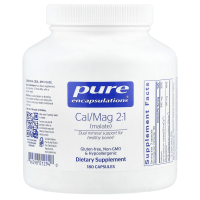 Pure Encapsulations, Cal / Mag 2: 1 (малат), 180 капсул