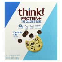 Think Thin, Протеиновый батончик + 150 калорий Шоколадная стружка 10 батончиков
