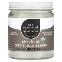 All Good Products, Skin Food, органическое кокосовое масло, 212,6 г (7,5 жидк. Унции)