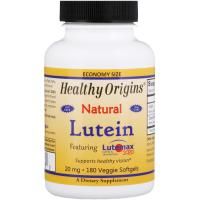 Healthy Origins, Лютеин, натуральный, 20 мг, 180 капсул в растительной оболочке