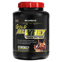 ALLMAX Nutrition, AllWhey Gold, 100% сывороточный протеин + премиальный изолят сывороточного протеина, шоколад, 5 ф. (2,27 кг)