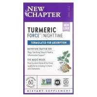 New Chapter, Куркумин Turmeric Force ночной, 60 вегетарианских капсул