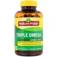 Nature Made, Triple Omega, омега 3-6-9, 150 капсул