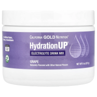 California Gold Nutrition, HydrationUP, порошок для приготовления электролитического напитка, виноград, 227 г (8 унций)