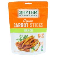 Rhythm Superfoods, Органические морковные палочки, ранчо, 1,4 унции (40 г)