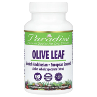 Paradise Herbs, Лист оливы, 120 вегетарианских капсул