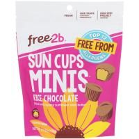 Free2B, Sun Cups Minis, Рисовый шоколад, 4,2 унц. (119 г)