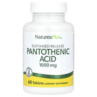 Nature's Plus, Пантотеновая кислота, 1000 мг, 60 таблеток