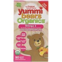 Hero Nutritional Products, Органические вкусные мишки, омега-3, 90 вкусных мишек